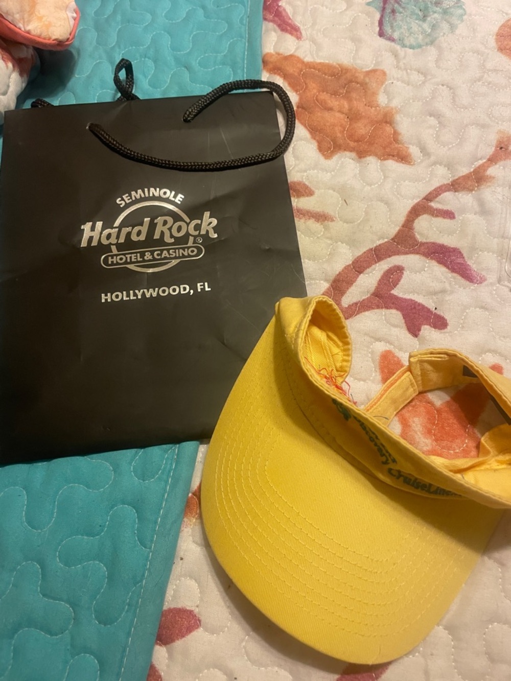 Hard Rock Cafe Black and Silver Seminole Hollywood FL Gift Bag